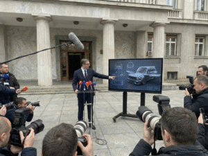 Official presentation of flying car concept.